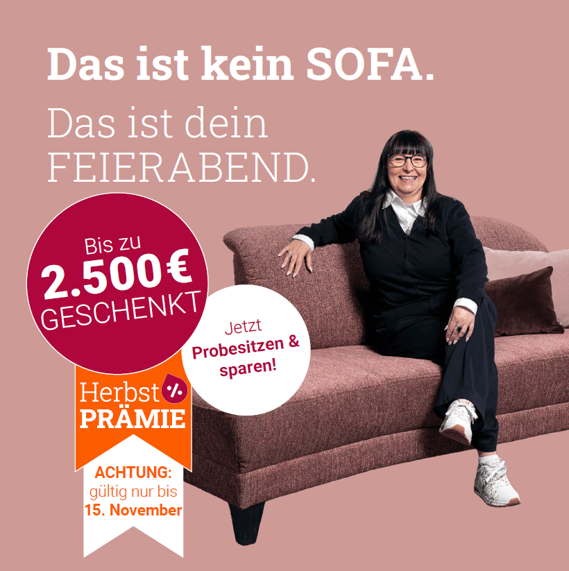 Bis zu 2.500 € Herbstprämie! Nur bis 15.11.
